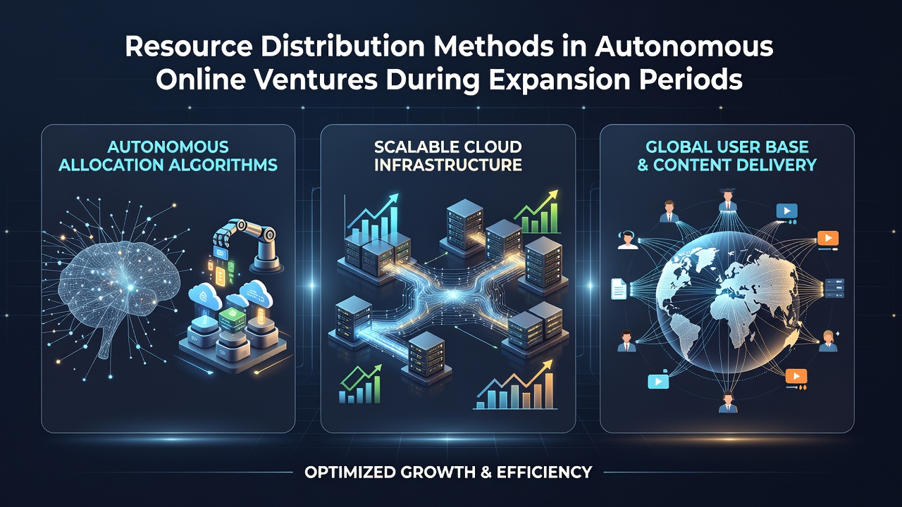 Resource Distribution Methods in Autonomous Online Ventures During Expansion Periods
